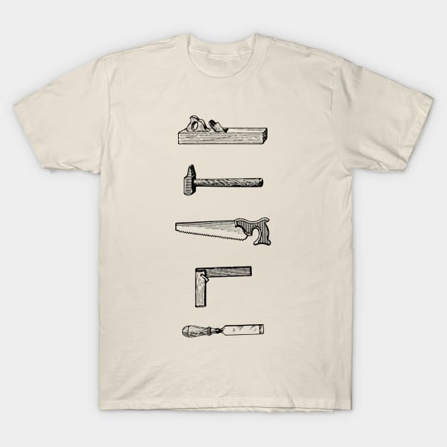 Hand Tools T-Shirt by Hofmann's Design